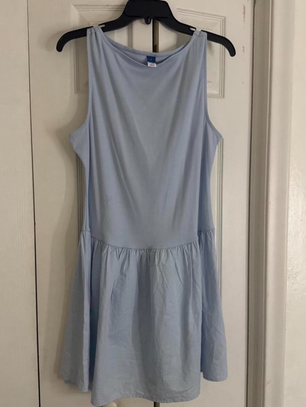 Old Navy Sleeveless Light Blue Casual Drop Waist Dress